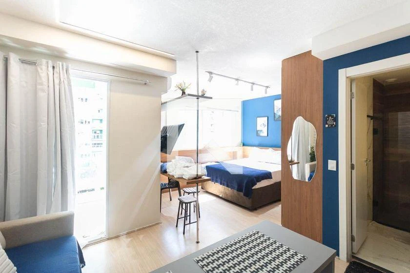 Apartamento mobiliado de 1 quarto com 30 m² e banheiro — photo 6