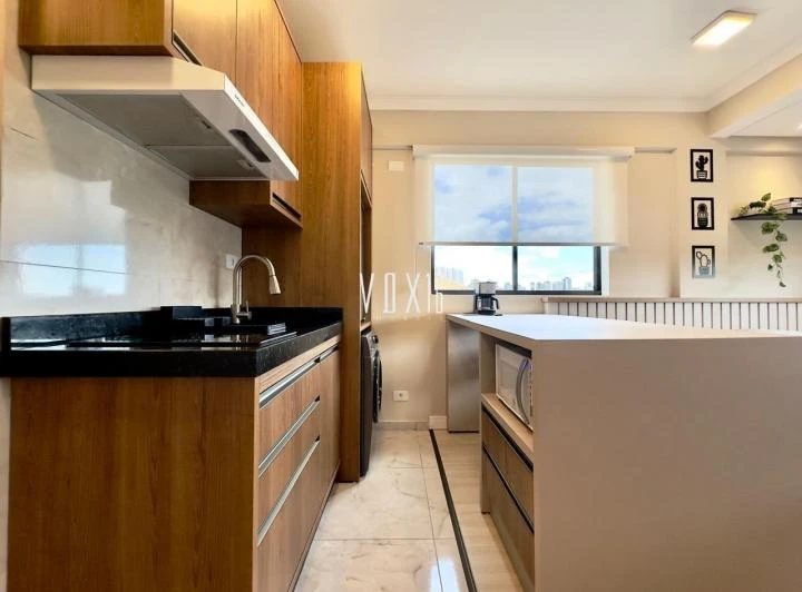 Furnished 34 m² loft with 1 bedroom and open kitchen — photo 4