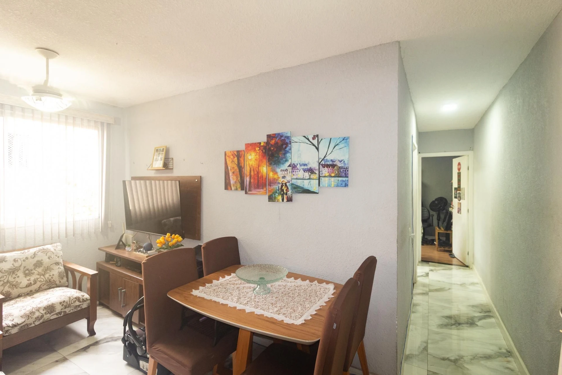 Furnished 2-bedroom apartment with 1 bathroom and parking — photo 30