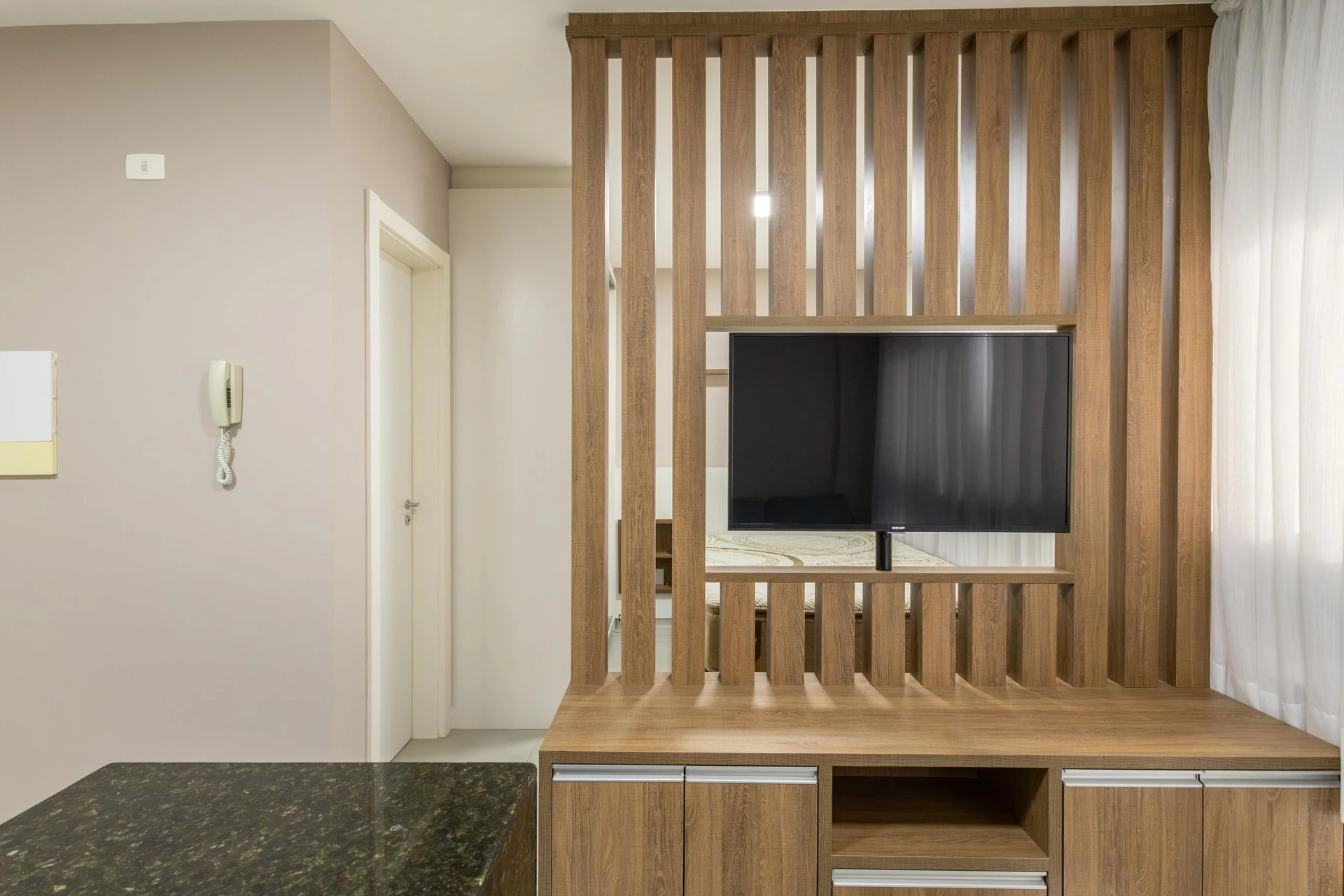 Floor-to-ceiling windows in a one-bedroom apartment, 27 m² — photo 15