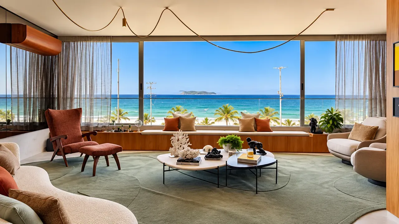 Furnished apartment, 157 m², with floor-to-ceiling windows — photo 10