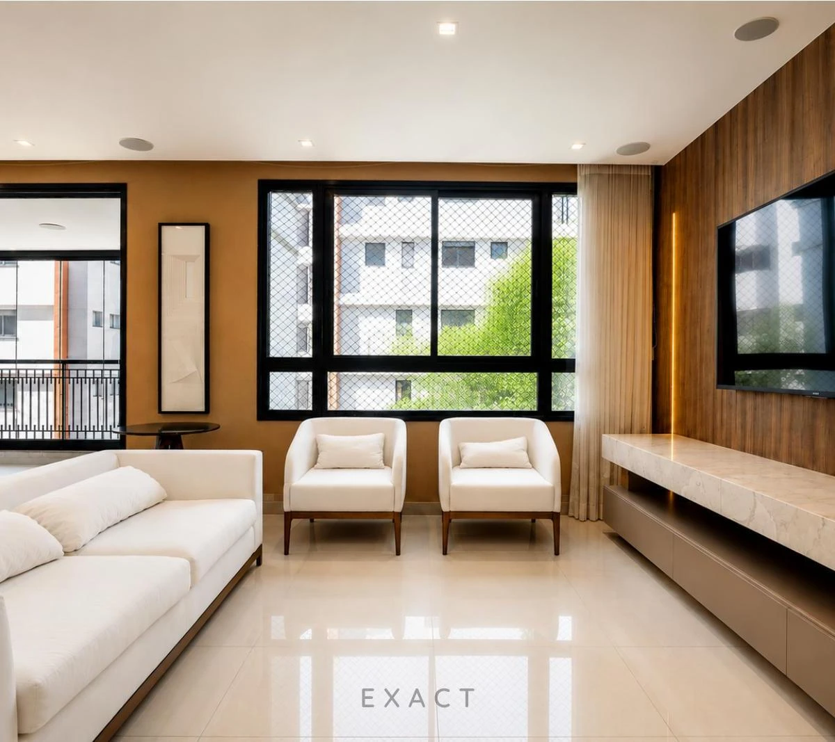 Furnished apartment with 3 en-suite bedrooms