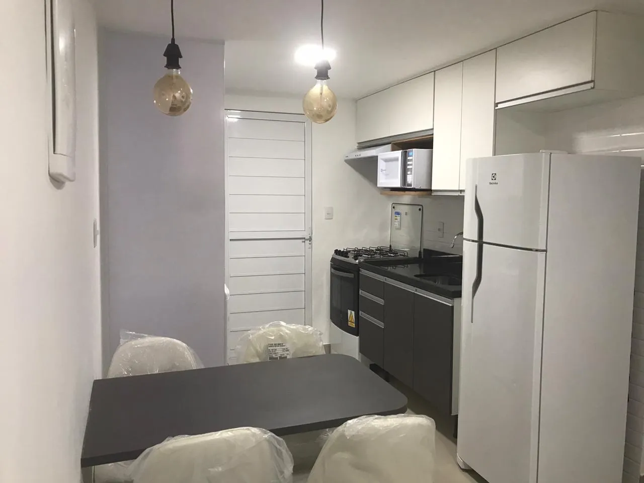 Furnished studio-style apartment with open-plan kitchen — photo 11
