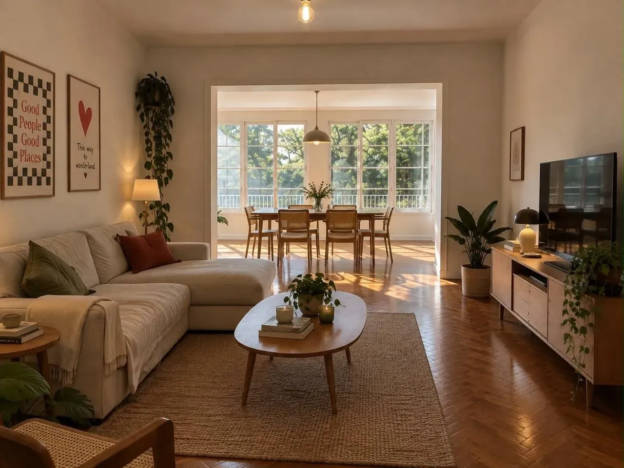 Furnished 30 m² apartment with a private balcony