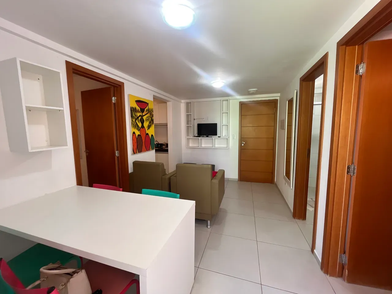 Меблированная квартира 49 м² с балконом и люксом