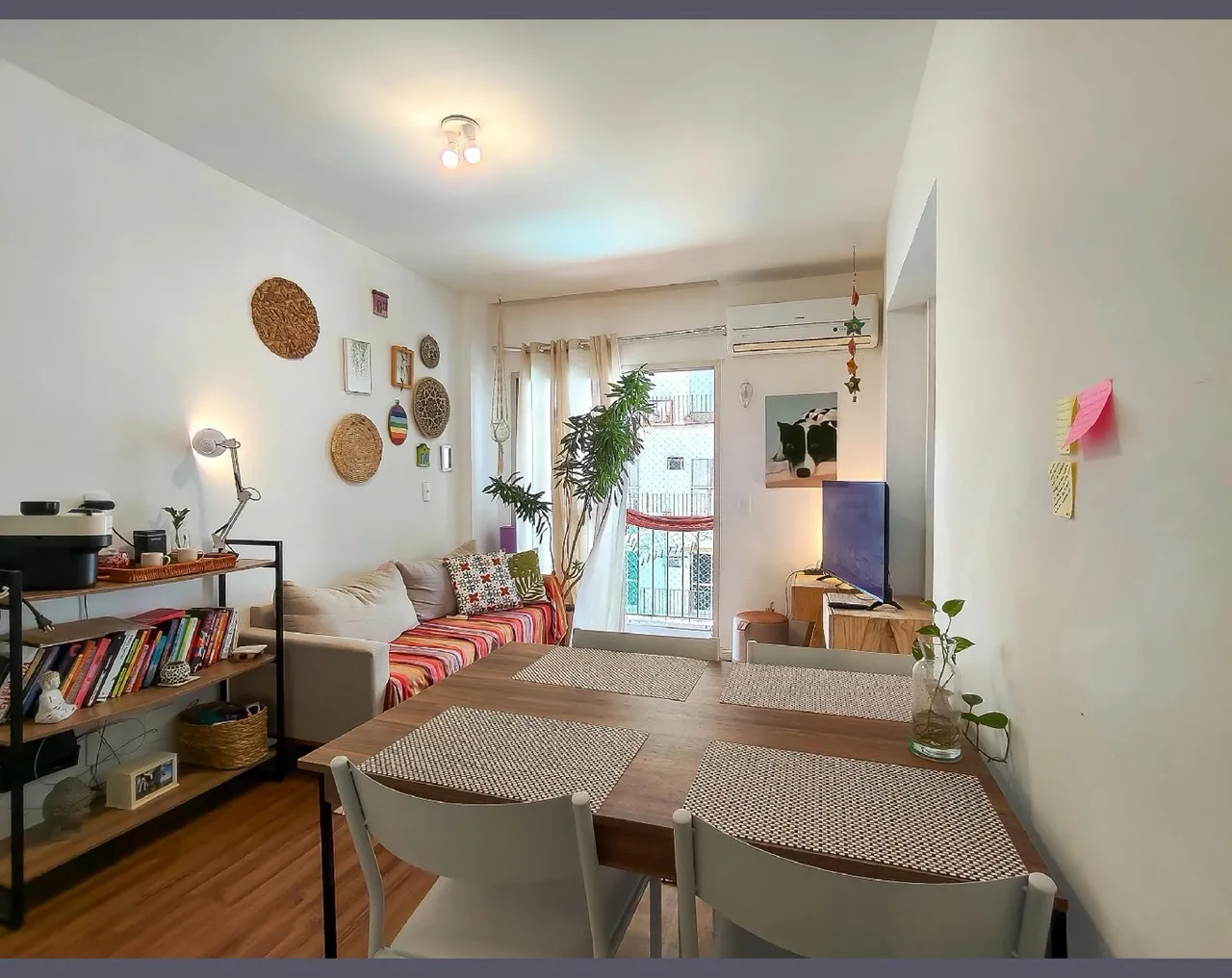 68 m² apartment with a home office and a washing machine