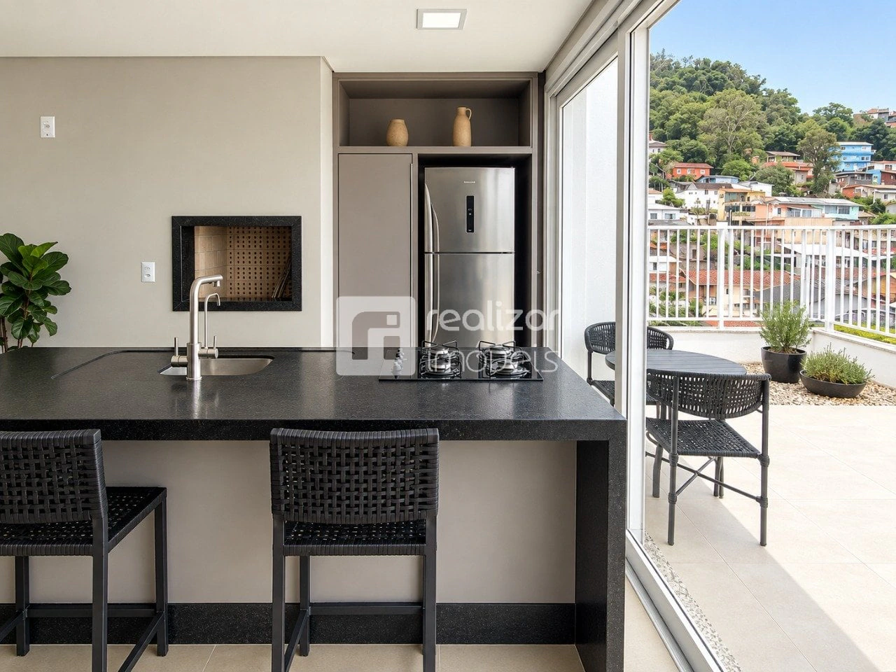 Apartment, 37 m², with a grill on the balcony — photo 3