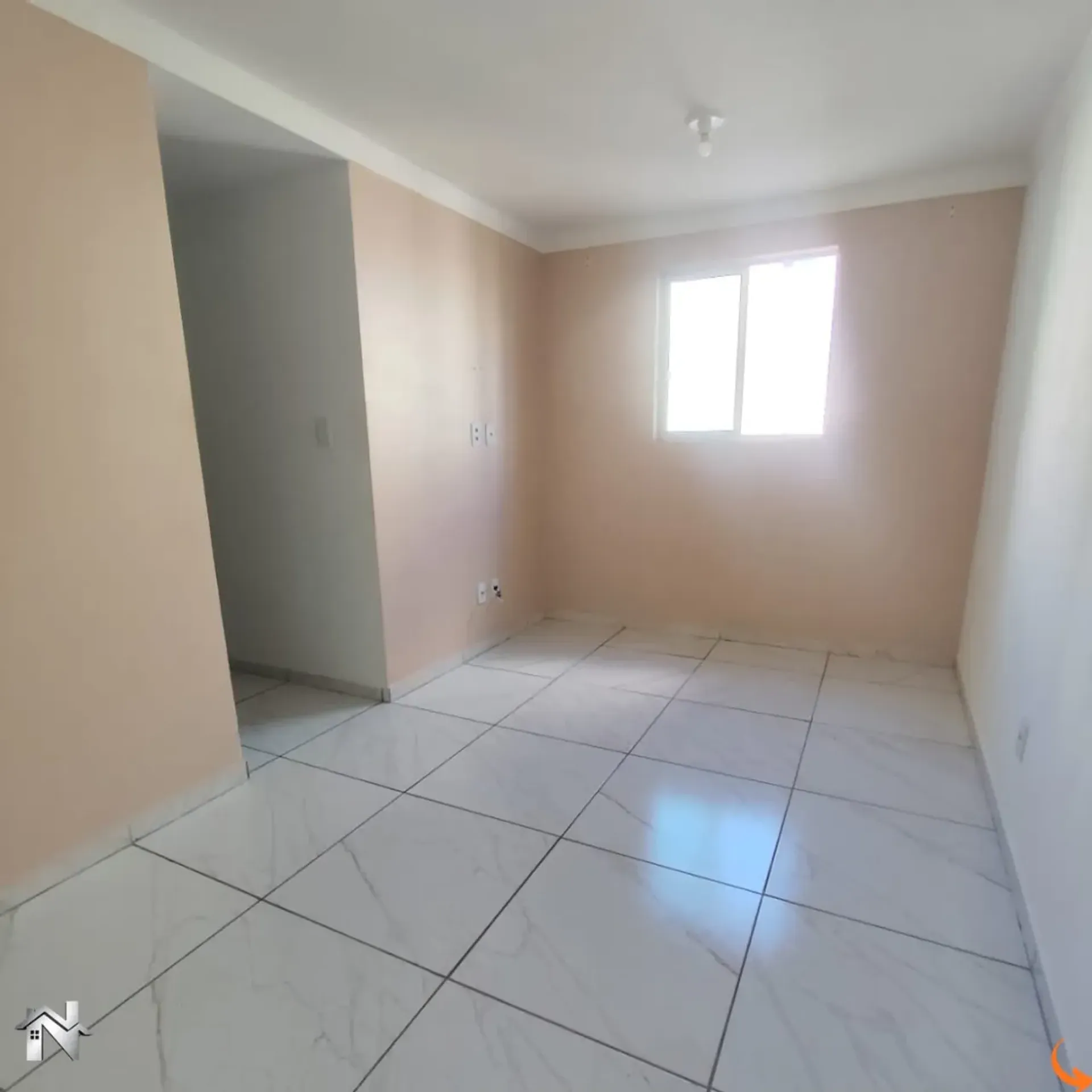 2-bedroom apartment in a building with a gym