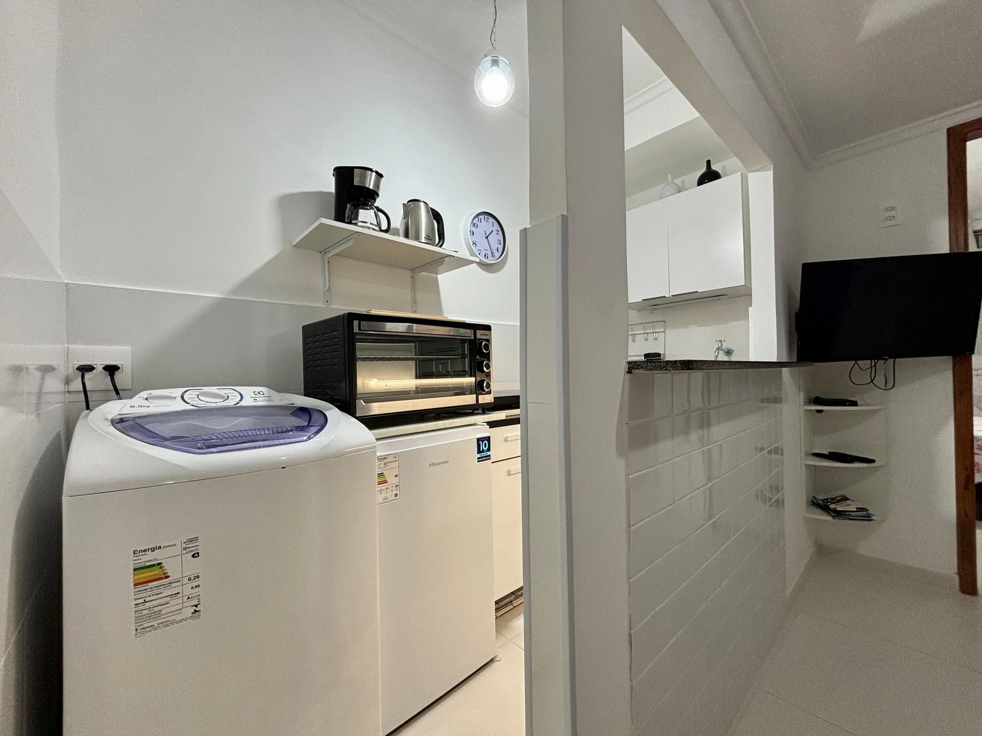 Furnished apartment, 33 m², with a washing machine — photo 7