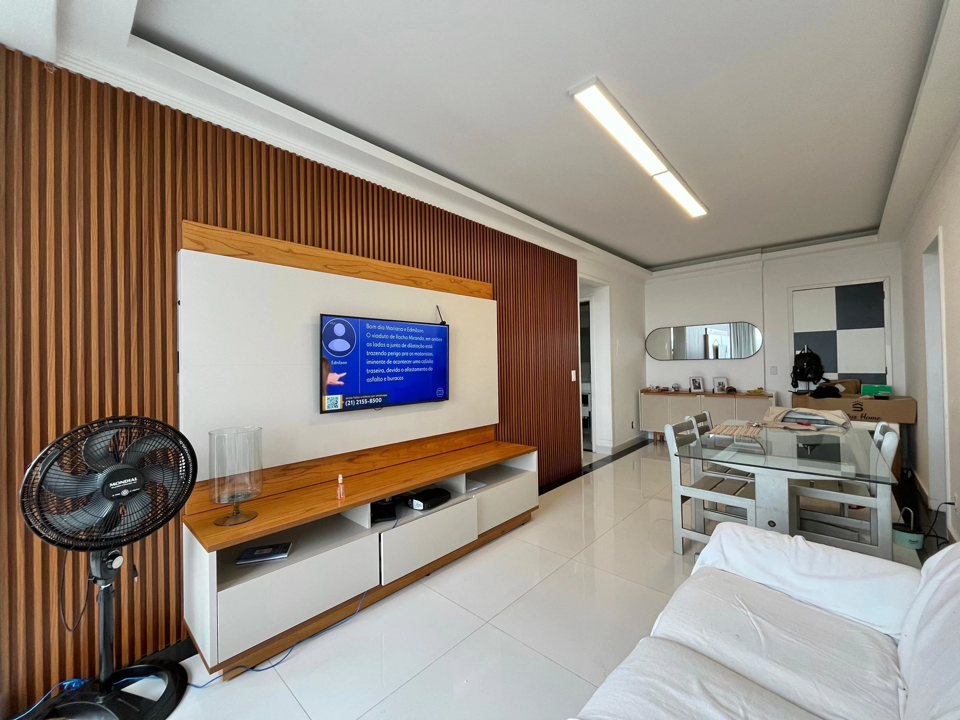 Floor-to-ceiling windows in a one-bedroom apartment, 70 m² — photo 6
