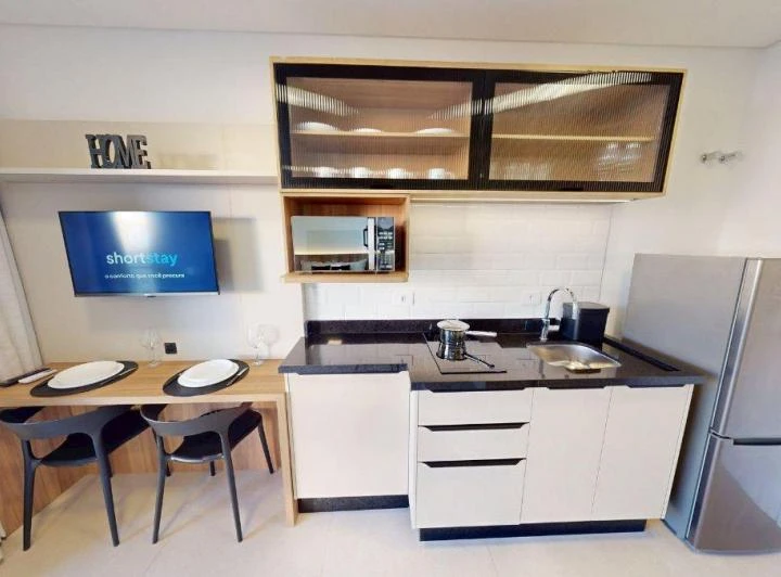 Apartamento mobiliado de 30 m² com 1 quarto e varanda — photo 4
