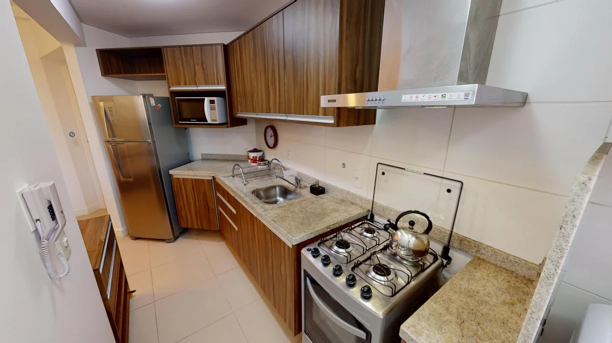 2-bedroom apartment with a washing machine in Curitiba — photo 8