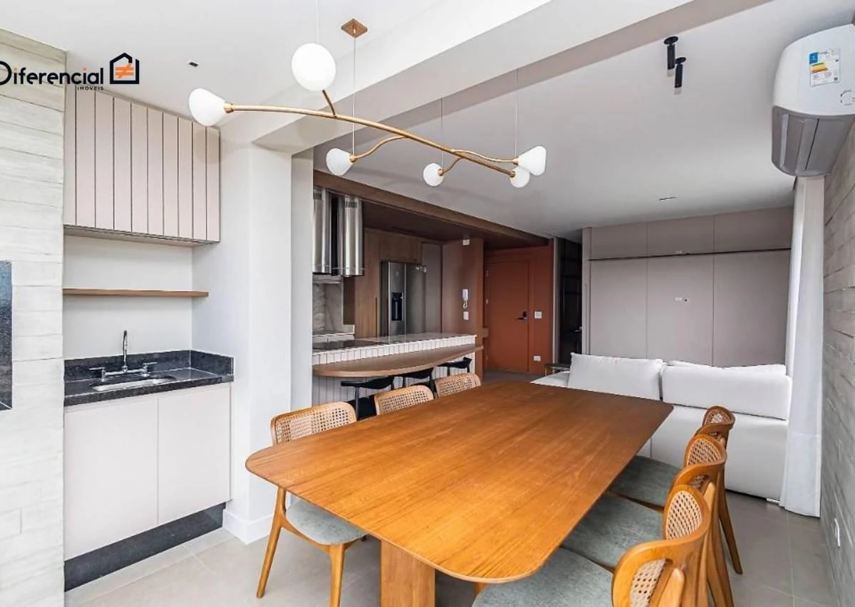 Furnished apartment, 93 m², with floor-to-ceiling windows — photo 14