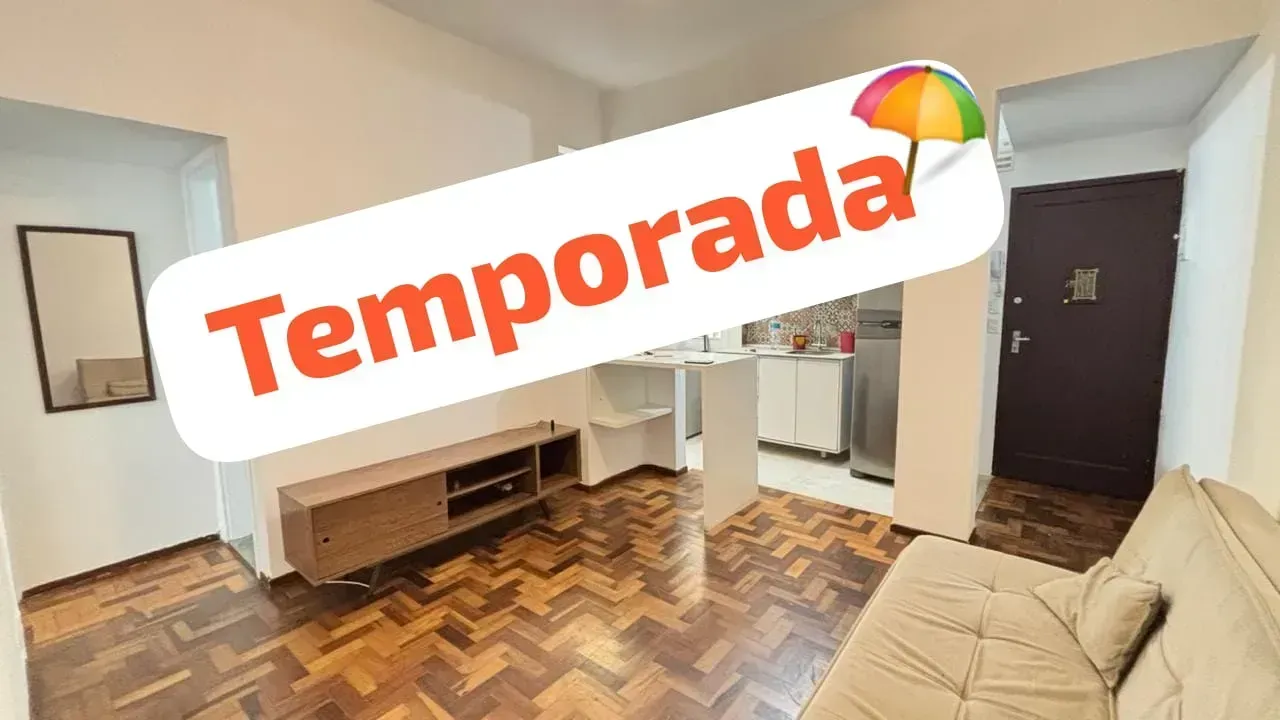 Apartamento mobiliado com 1 quarto e cozinha integrada