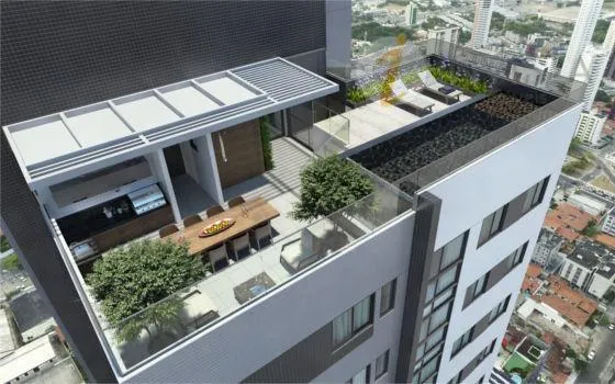 Floor-to-ceiling windows in a 2-bedroom apartment, 56 m² — photo 3