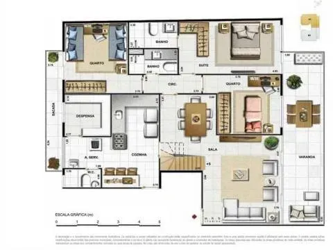 Duplex penthouse with 230 m², 3 bedrooms, 2 bathrooms — photo 34