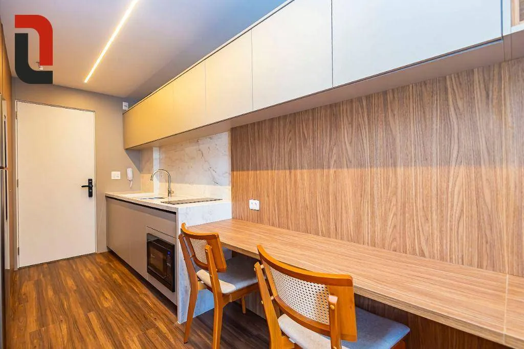 Estudio amueblado con 1 dormitorio y balcón con parrilla — photo 4