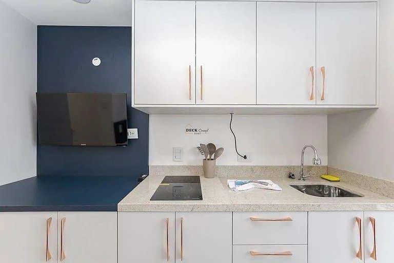 Studio de 26 m² com 1 quarto e 1 banheiro