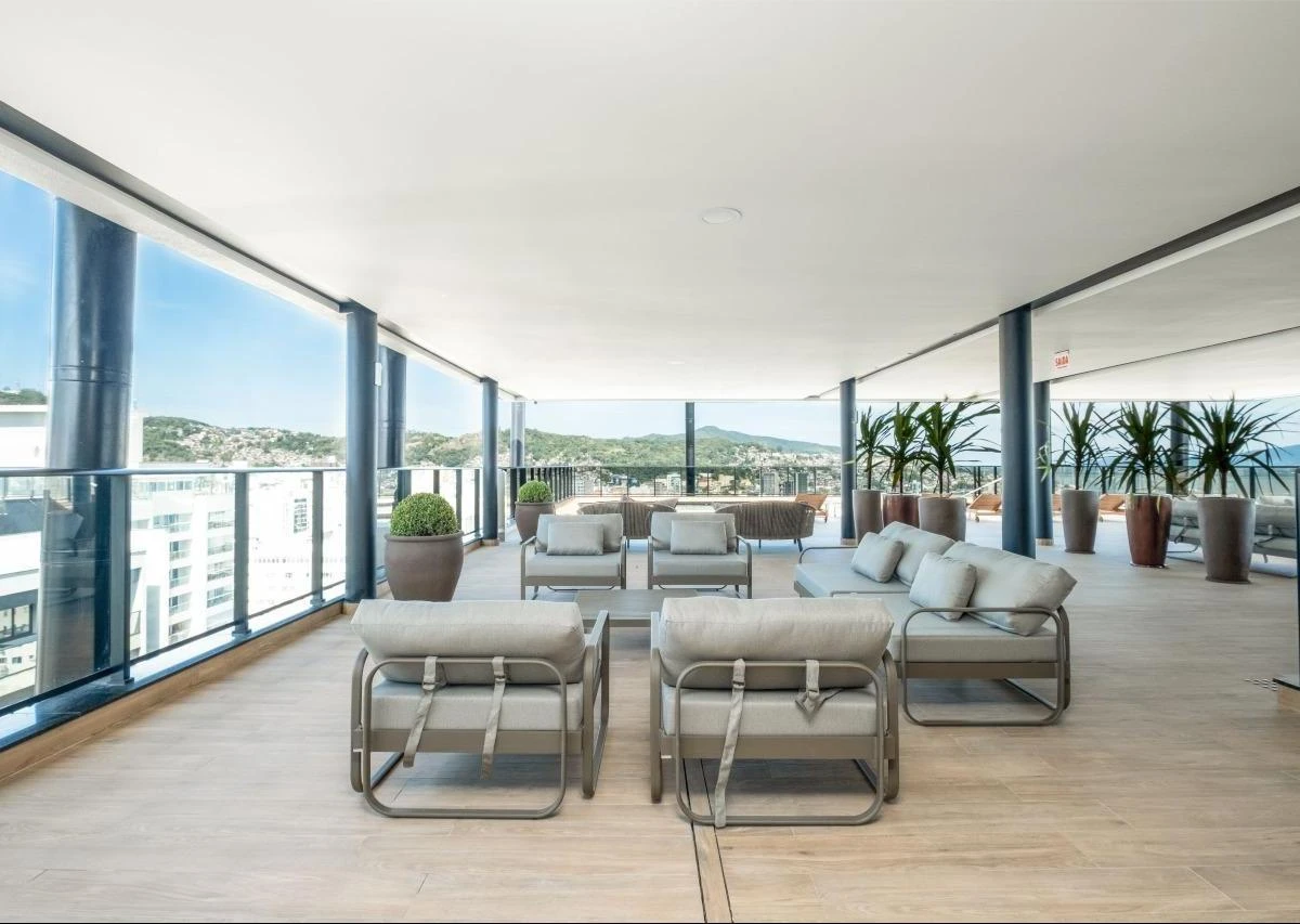 74 m² apartment with a grill on the balcony and a water view — photo 15