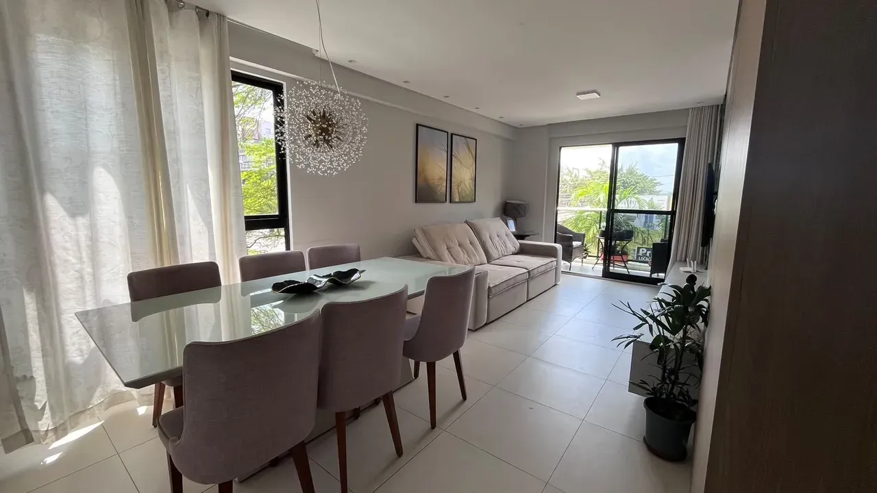 Furnished apartment, 96 m², with a dishwasher