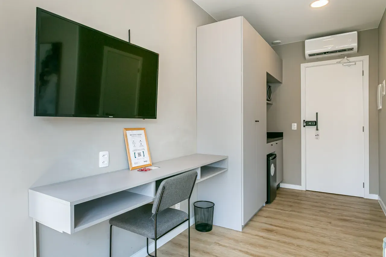 Apartamento mobiliado de 20 m² com 1 dormitório e jardim — photo 16