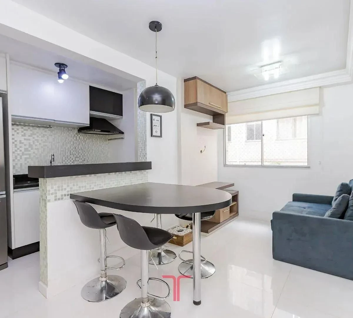 Furnished apartment, 47 m², with a walk-in closet