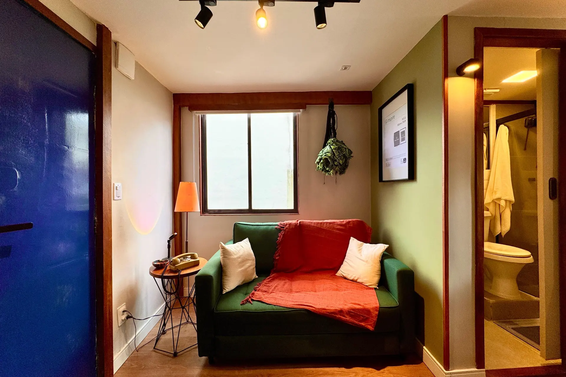 1 quarto e piso de madeira ou laminado: apartamento de 24 m² — photo 14