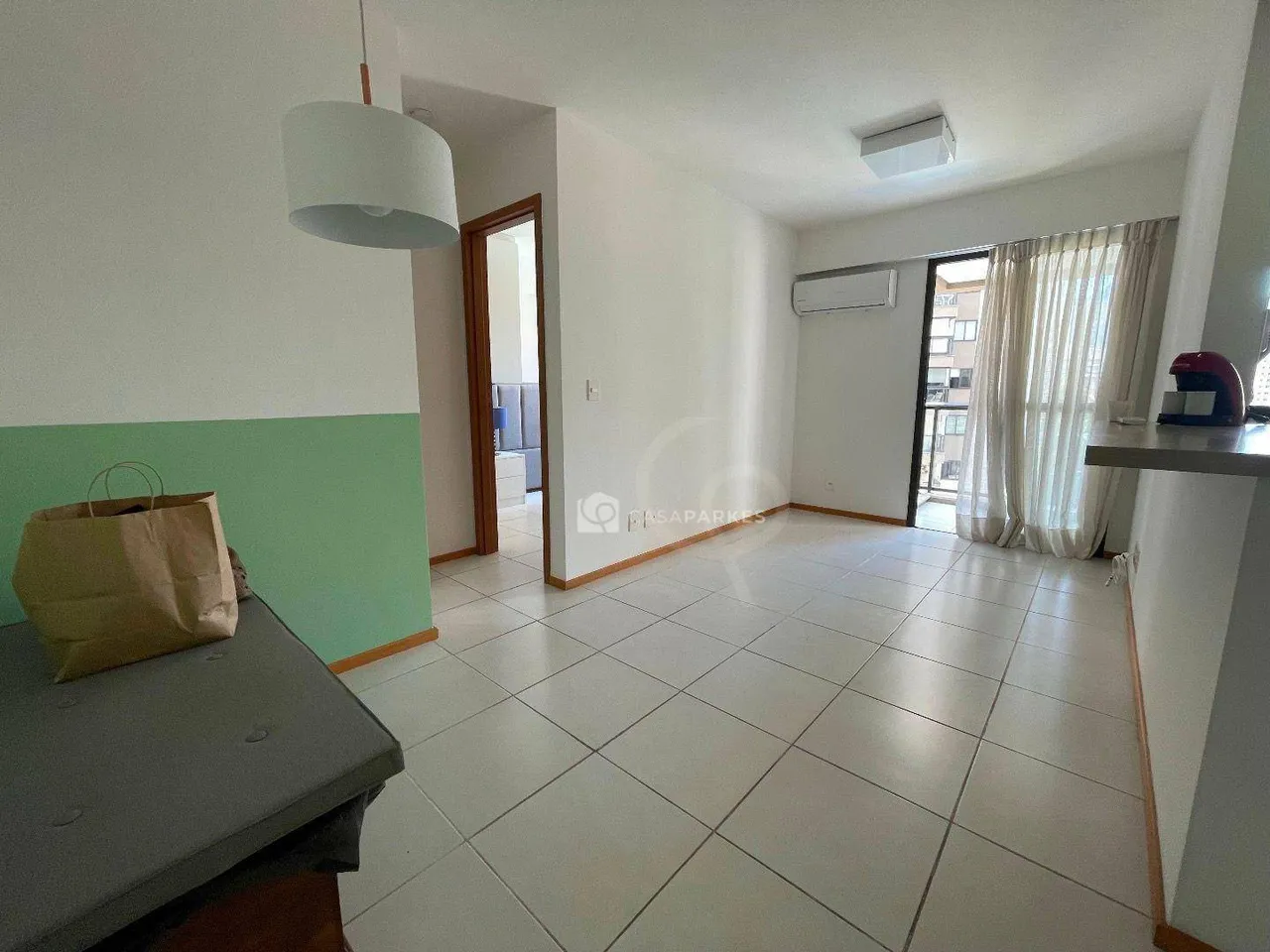 1-bedroom apartment with an open-plan kitchen and 45 m²