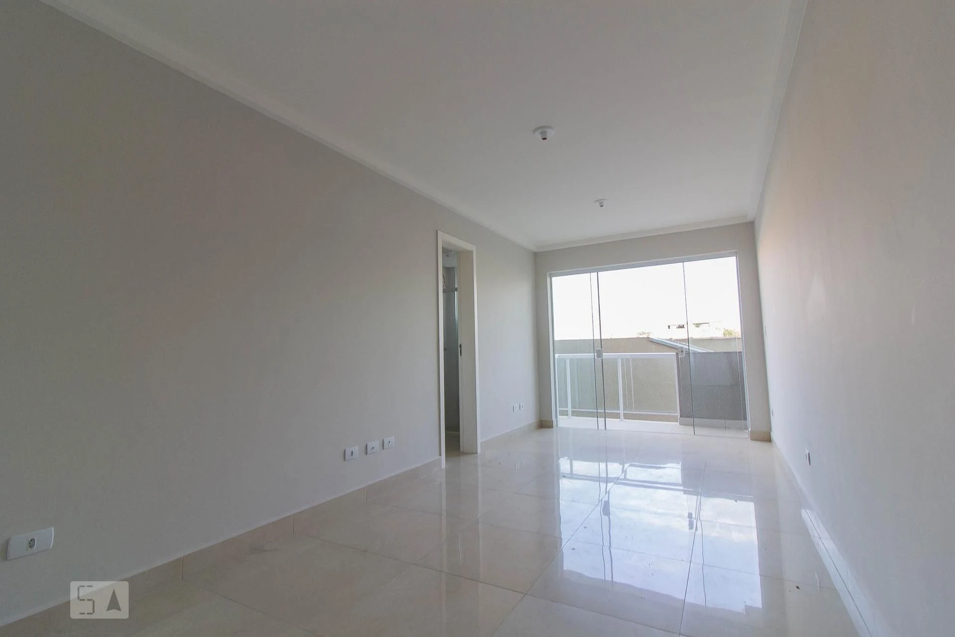 Unfurnished studio with 1 bedroom and a balcony
