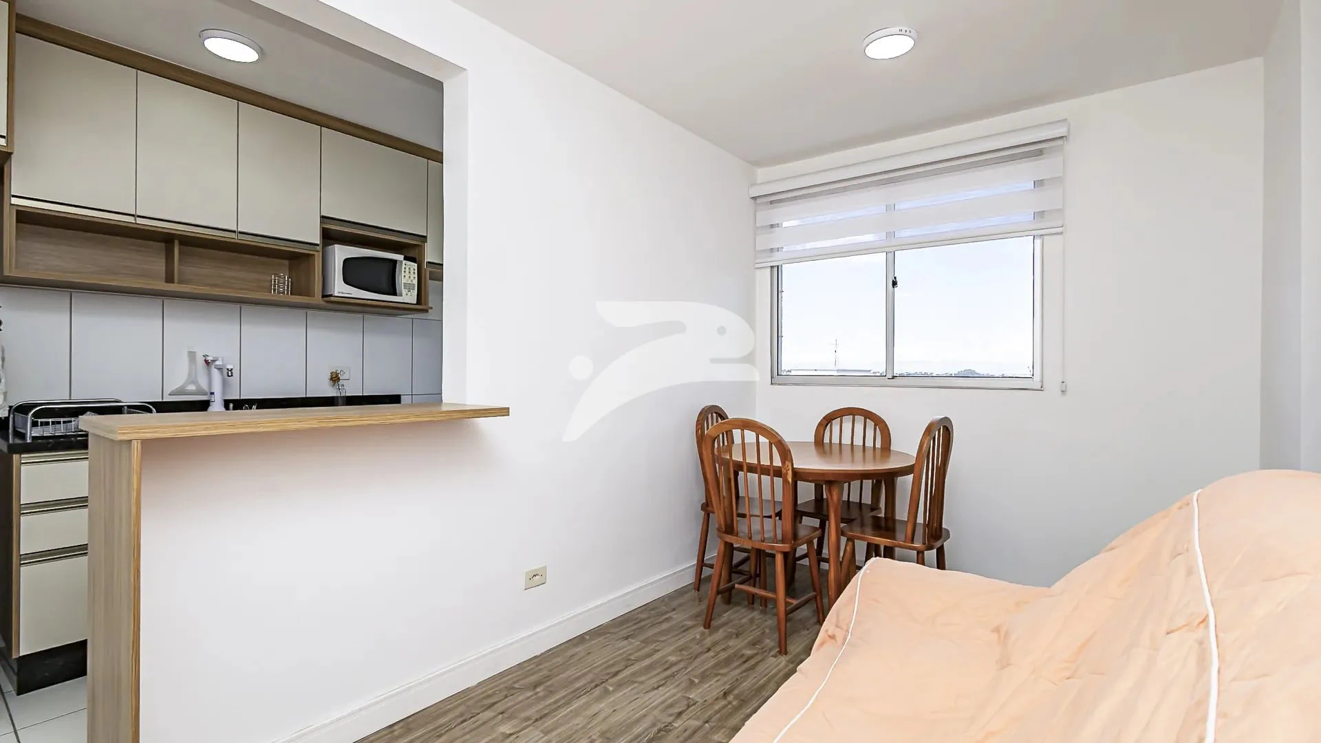 2 quartos e máquina de lavar: apartamento de 45 m²