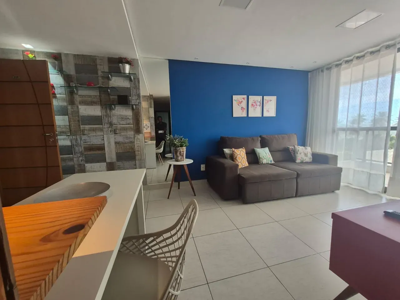 Furnished 65 m² apartment with 2 bedrooms and 2 baths