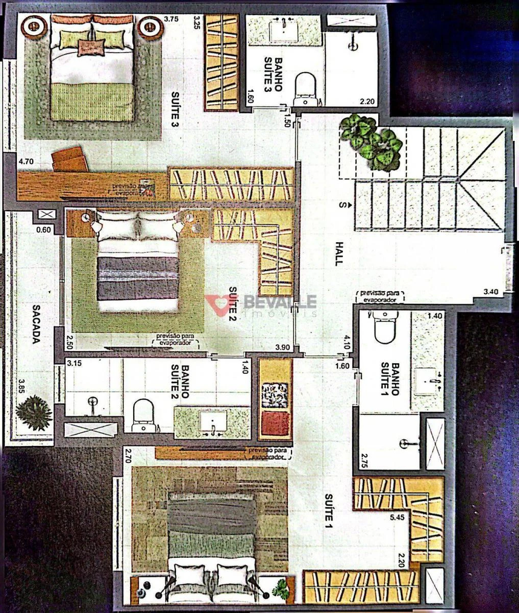 3-bedroom top-floor home with balcony and 152 m² — photo 48