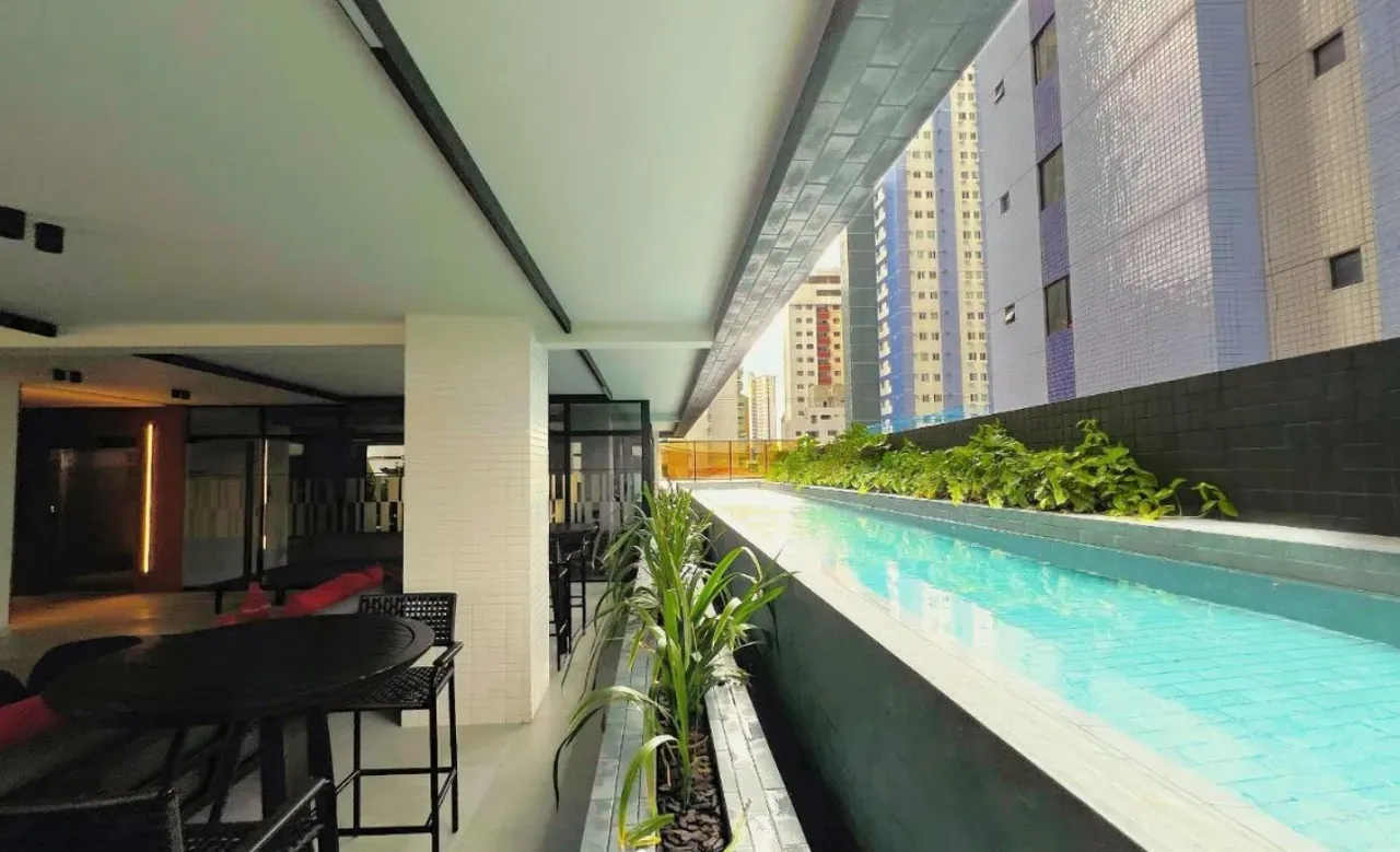 One-bedroom apartment with a washing machine in João Pessoa — photo 18