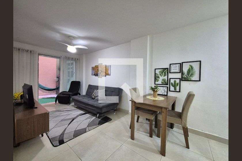 Apartamento mobiliado 55 m² com 1 quarto e cozinha aberta
