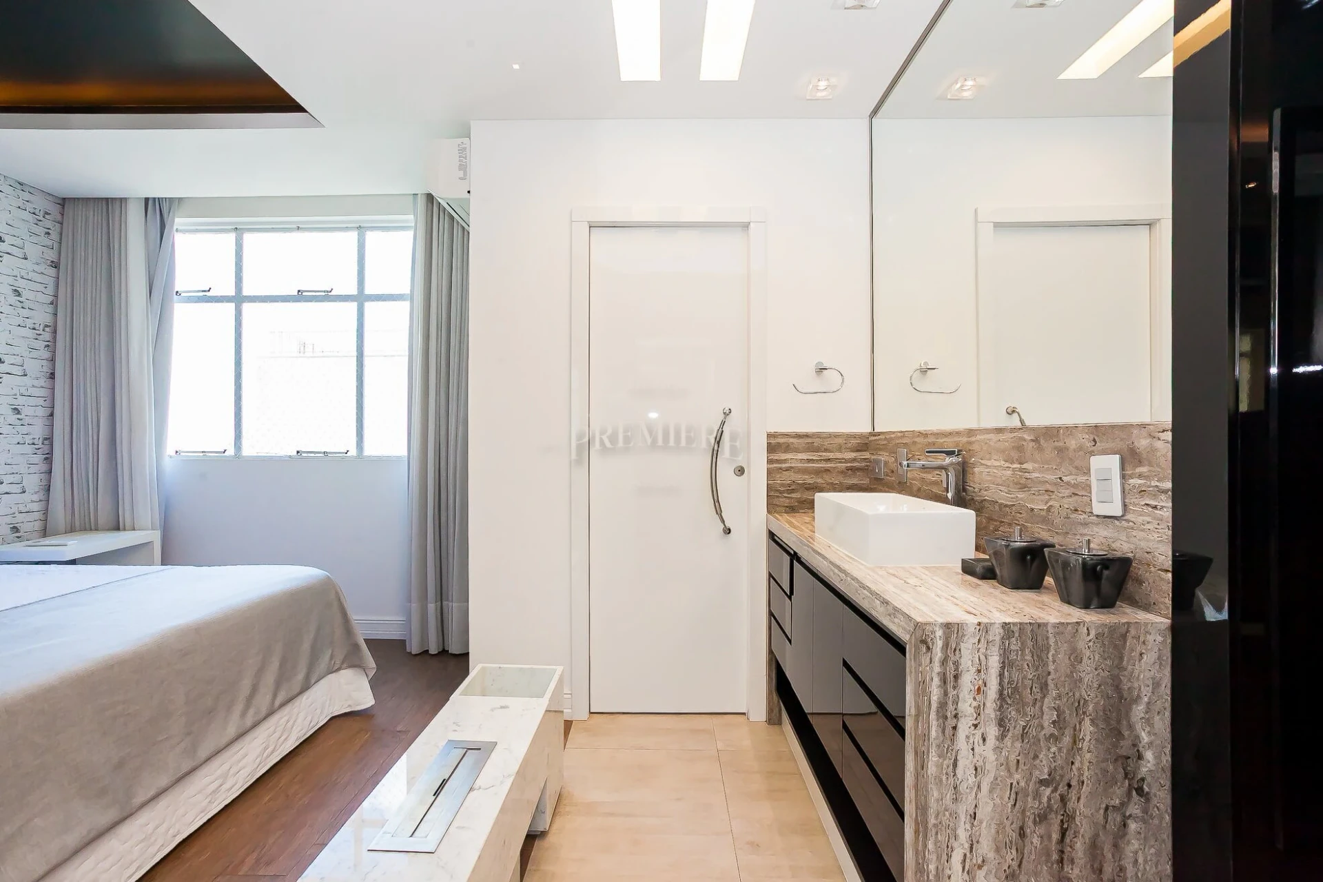 112 m² apartment with a bathtub and floor-to-ceiling windows — photo 19