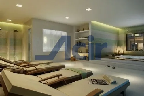 Balcony with a grill in a 2-bedroom apartment, 70 m² — photo 18