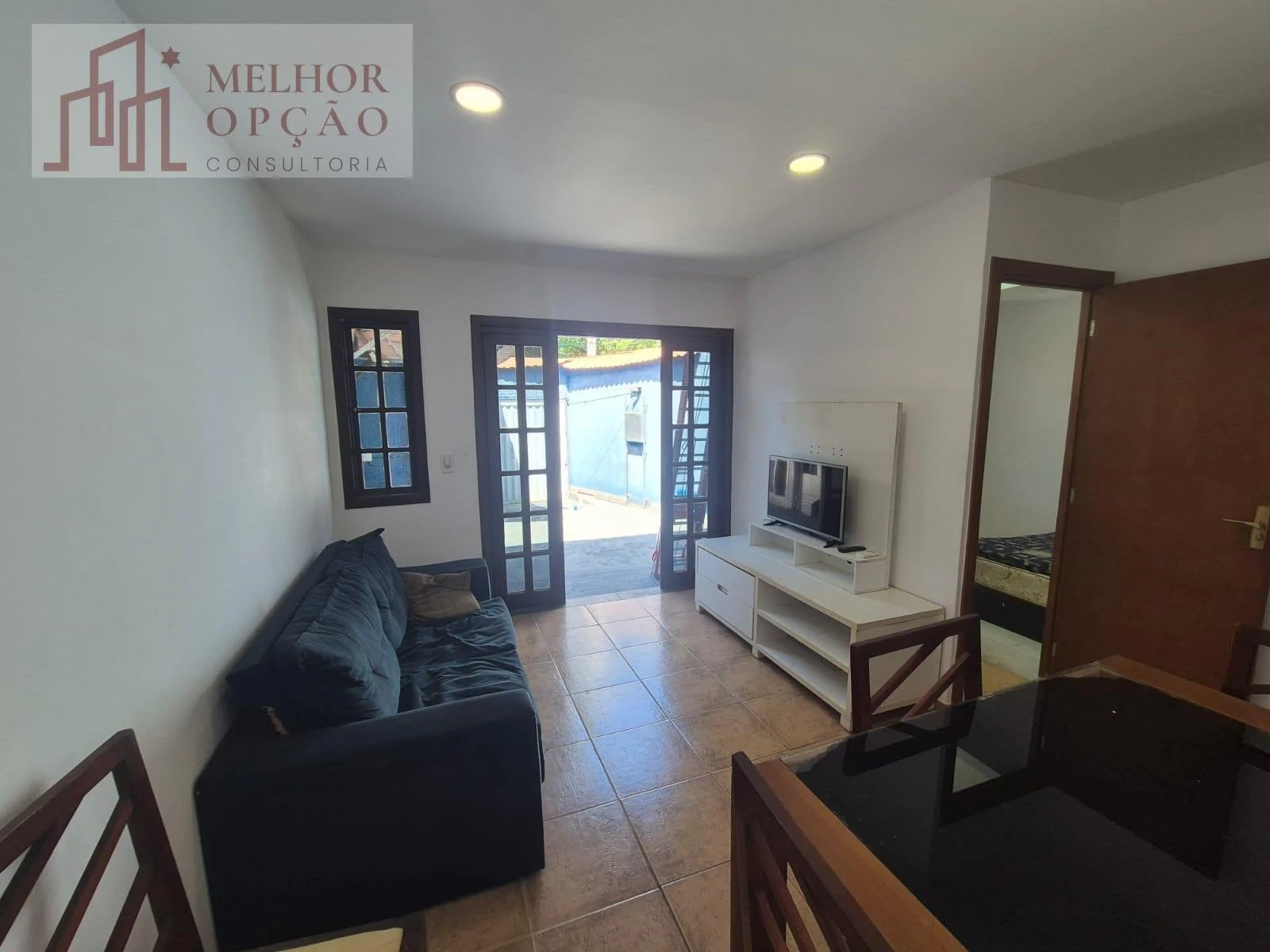 Furnished house, 50 m², with a grill on the balcony
