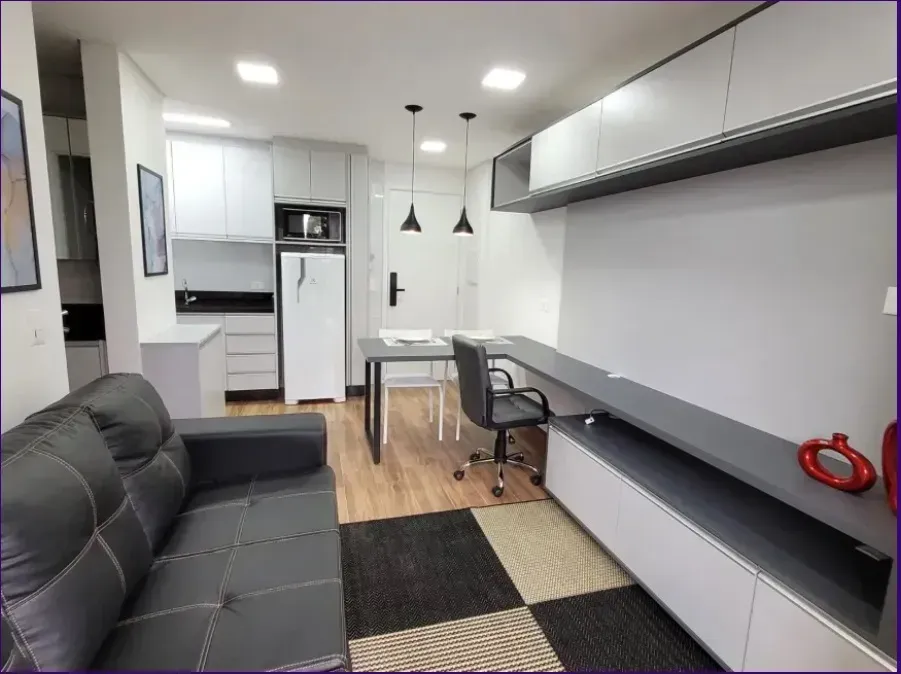 Furnished 1-bedroom apartment with gas open kitchen — photo 8