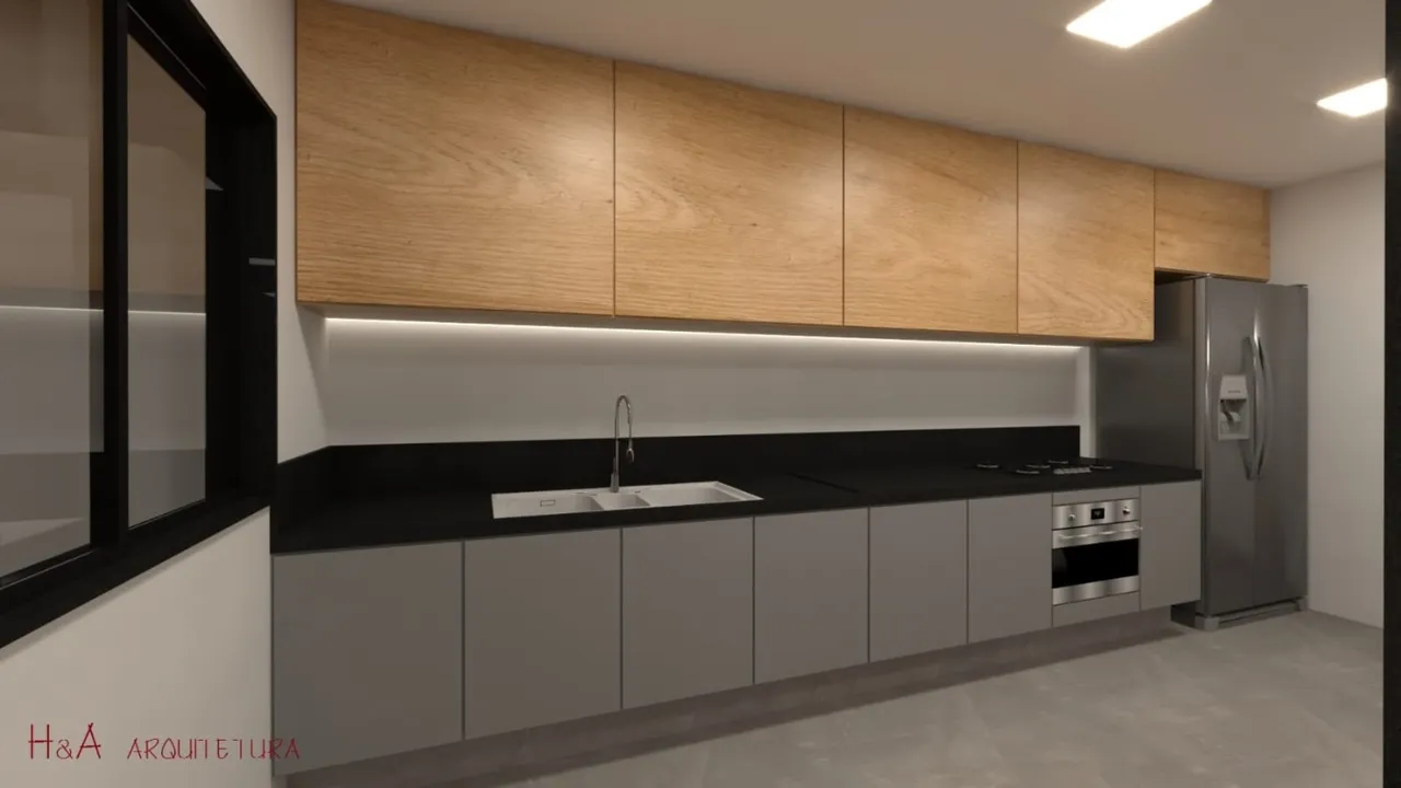 Rental house with 3 bedrooms and open-plan kitchen — photo 2