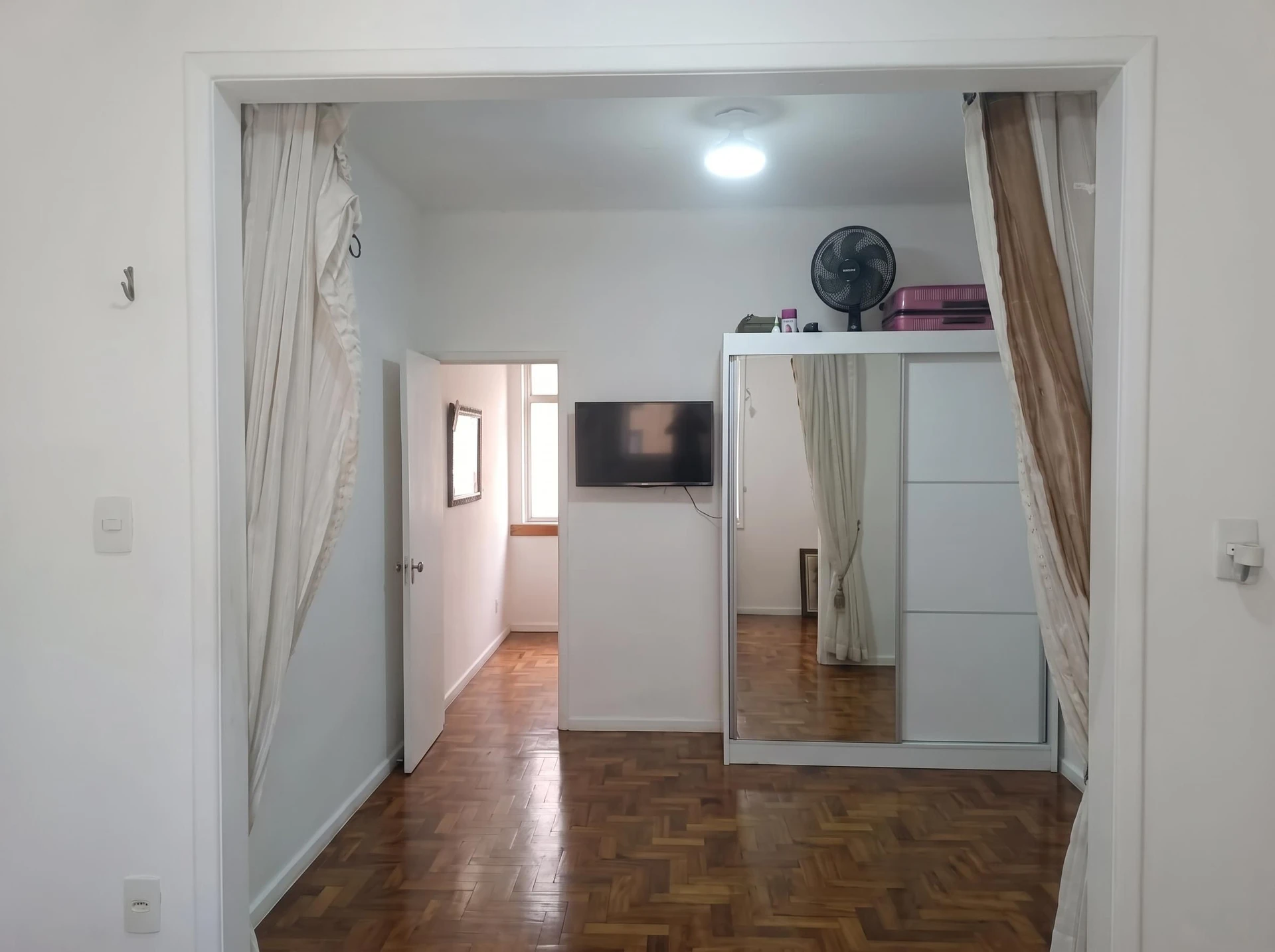 Wood or laminate floors in a 2-bedroom apartment, 51 m² — photo 10