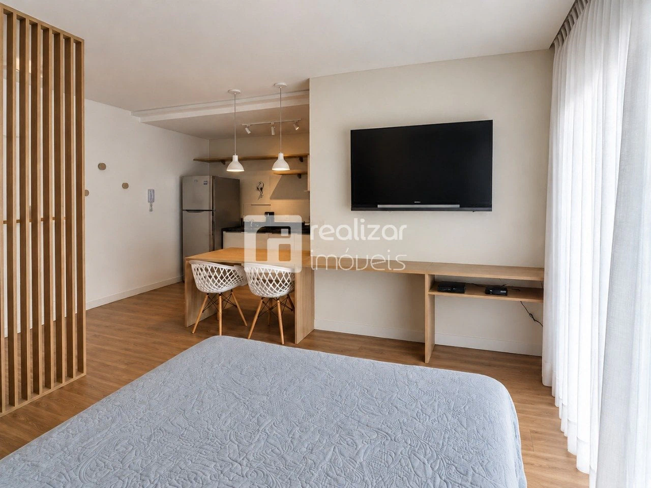 Furnished apartment, 39 m², with a grill on the balcony — photo 12