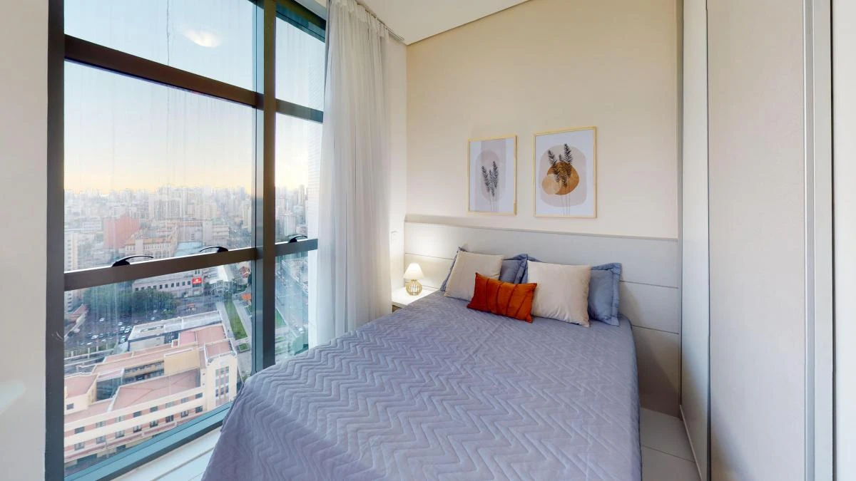 1 quarto e espaço de home office: apartamento de 25 m² — photo 25