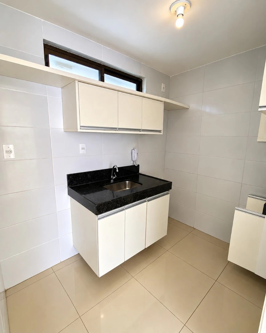 Apartamento térreo com 2 quartos e 1 suíte