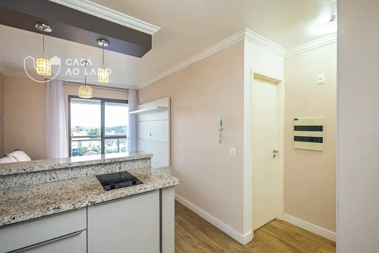 Wood or laminate floors in a one-bedroom apartment, 42 m² — photo 7