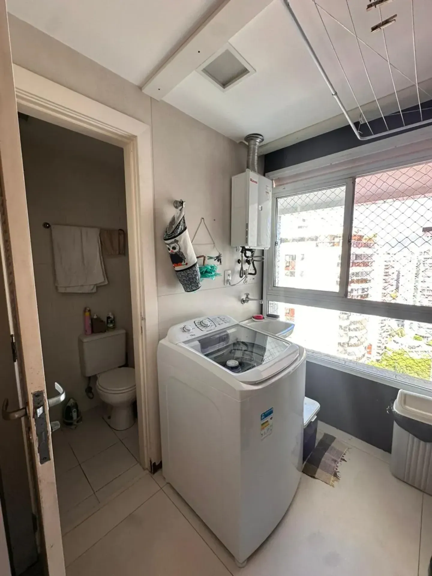 Apartment with balcony and built-in grill — photo 19