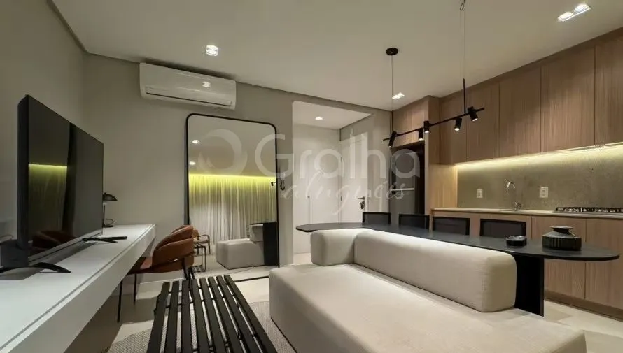 Furnished studio with 1 bedroom and integrated kitchen — photo 15