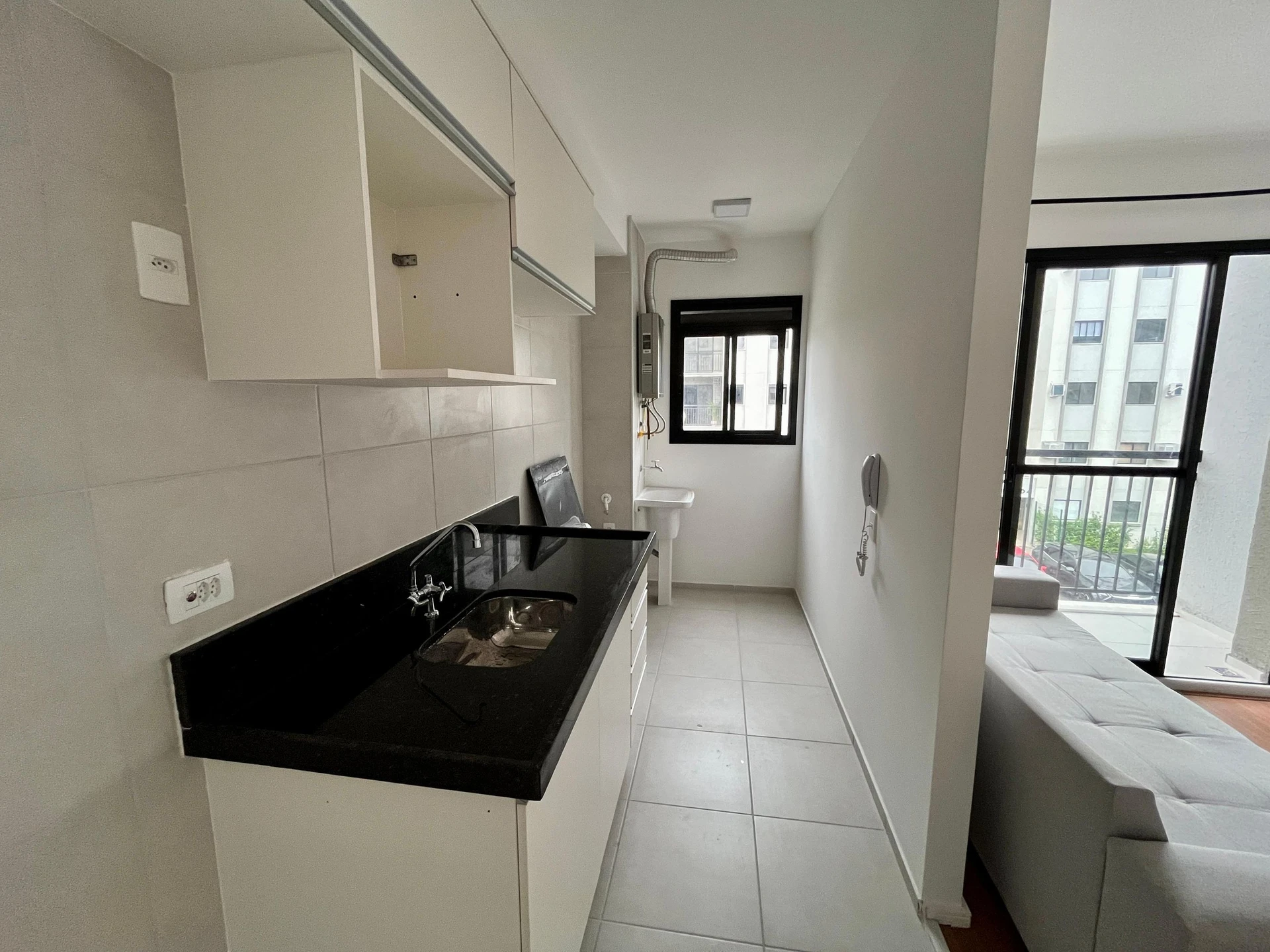 Wood or laminate floors in a 2-bedroom apartment, 45 m² — photo 2