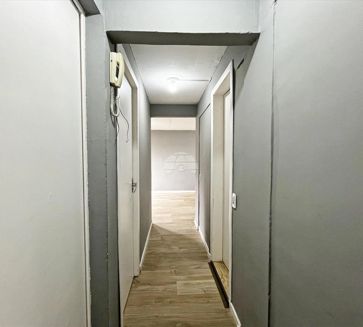 Wood or laminate floors in a 3-bedroom apartment, 48 m² — photo 13