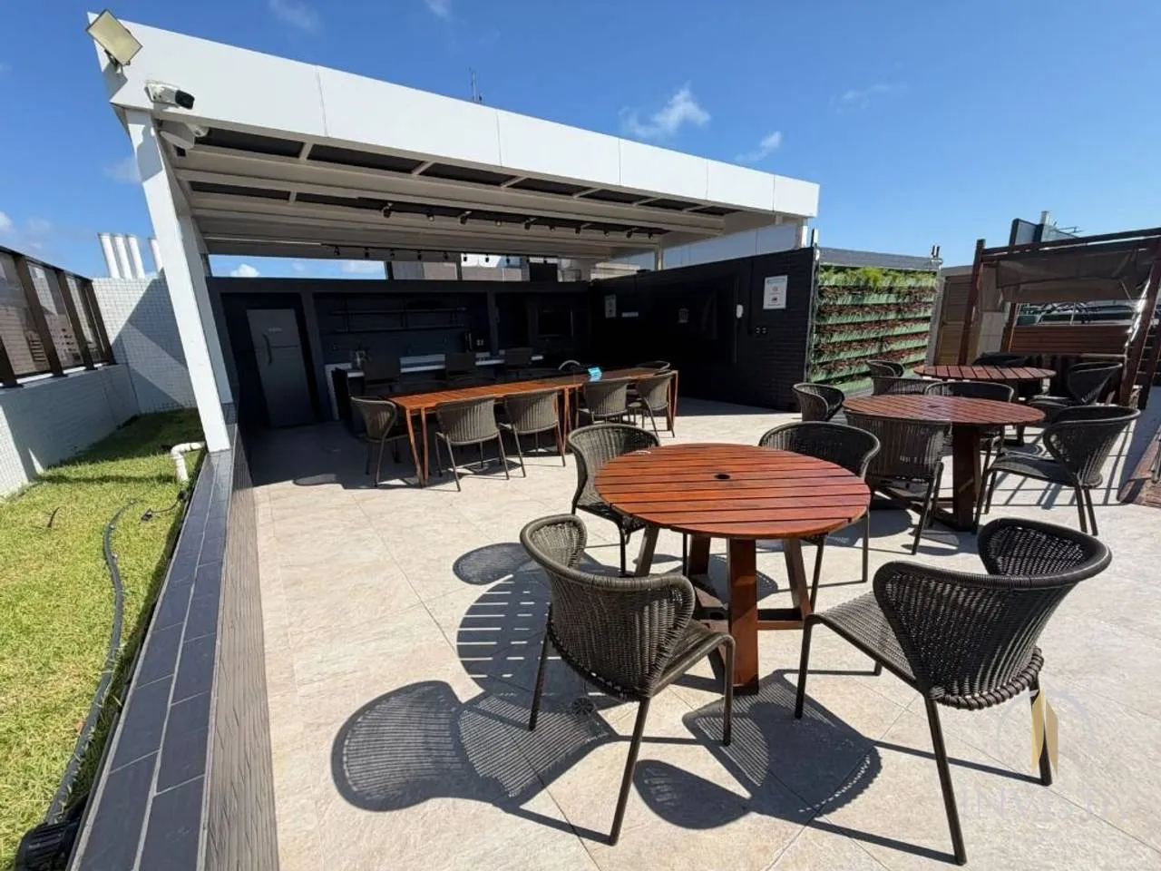2-bedroom apartment in a building with a pool