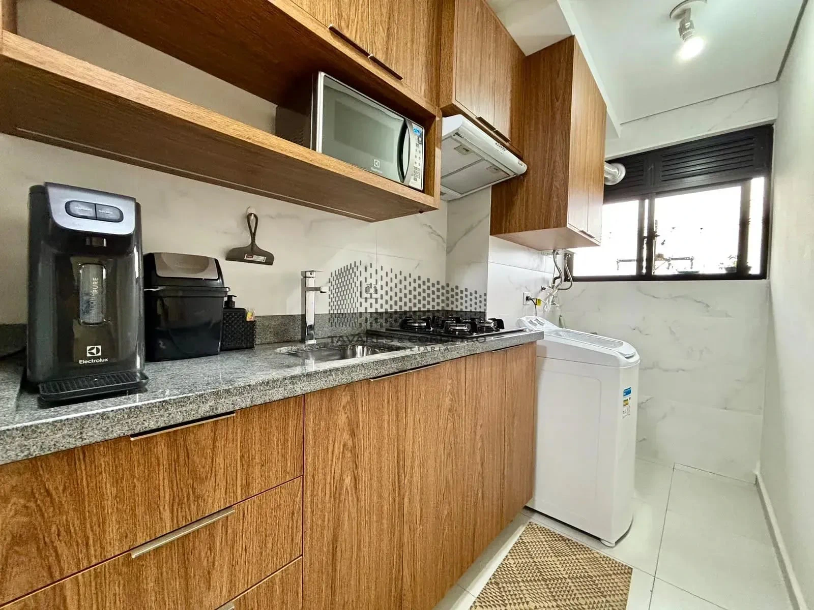 Furnished apartment, 48 m², with a washing machine — photo 2